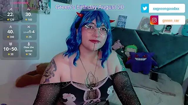 XxGreenGoodxX from StripChat is Freechat